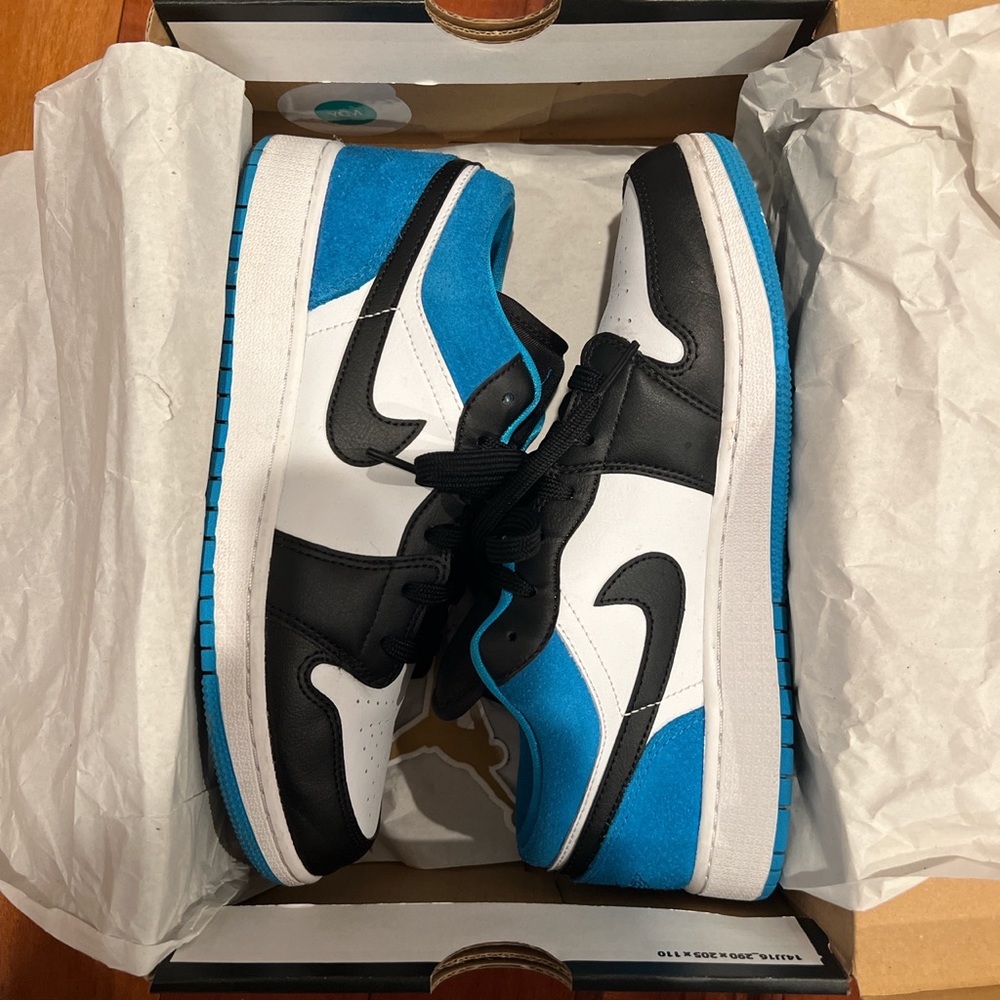 Jordan 1 Low Laser Blue (GS)